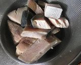 圧力鍋でブリ大根作り方1写真