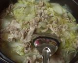 ウェイパーで☆豚肉、白菜の食べるスープ作り方4写真