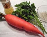 赤大根とちりめんじゃこのサラダ作り方1写真