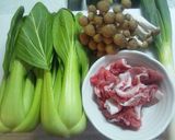 簡単♪豚肉とチンゲン菜炒め作り方1写真