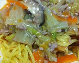 白菜と豚肉だけ★あんかけかた焼きそば風作り方7写真