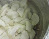 塩抜きたくあんと豚肉のグラタン作り方1写真