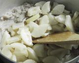 塩抜きたくあんと豚肉のグラタン作り方7写真