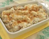 塩抜きたくあんと豚肉のグラタン作り方9写真