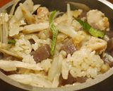 鶏牛蒡の釜飯作り方4写真