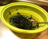冷凍ほうれん草のＷ海苔和え作り方3写真