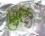 牡蠣のホイル包み作り方1写真