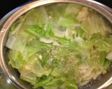 簡単味付!茹でキャベツと豚肉のおかか和え作り方2写真