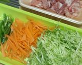野菜たっぷりのとん平風オムレツ作り方1写真