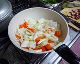 野菜たっぷり豆乳スープ（*´・△・`　）作り方4写真