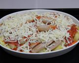 《オーブンde2品》ラムとトマトチーズ焼作り方5写真
