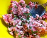 絶品☆梅しそつくね作り方6写真