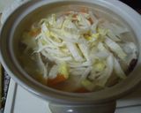 鯛の中骨で味噌汁　土鍋仕立て作り方5写真