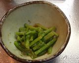 春菊の茎のからしポンあえ☆作り方5写真