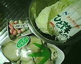 ふわんふわんの☆擂り胡麻入り鶏ひき肉団子鍋作り方1写真