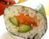 ★漬けサーモンときゅうりの巻き巻恵方巻き作り方11写真