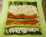 ★漬けサーモンときゅうりの巻き巻恵方巻き作り方9写真
