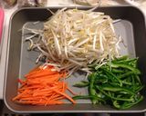 簡単!もやしの三色ナムル作り方1写真