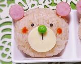 キャラ弁 *くまｻﾝ♡おにぎり*作り方1写真