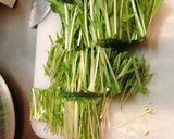 栄養たっぷり！水菜とほうれん草のサラダ☆作り方1写真