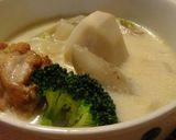 里芋と鶏肉のクリームシチュー作り方7写真