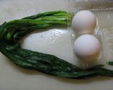 ニラの温泉卵のせ作り方1写真