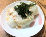 たらこマヨソースのおかず風焼き餅☆作り方4写真