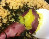 丸ごとさつま芋と塩昆布の炊き込みご飯作り方4写真