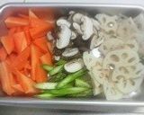 鶏もも肉と根菜の照り焼き風作り方2写真