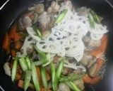鶏もも肉と根菜の照り焼き風作り方7写真