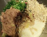 ふわふわ豚挽き肉の中華蒸し作り方1写真