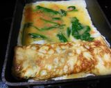 ほうれん草と鮭フレークの卵焼き✿作り方3写真
