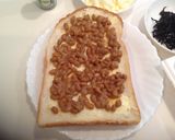 納豆とひじきのチーズトースト作り方2写真