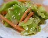 キャベツとにんじんの胡麻和え作り方9写真