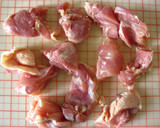きのこと鶏肉の粒マスタード味噌炒め作り方1写真