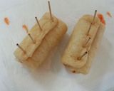 油揚げのキムチーズ巻き♬作り方2写真