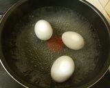 簡単な1品☆ゆで卵の味付けしたメンマのせ作り方2写真