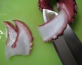 柚子胡椒風味～✿タコのカルパッチョ✿～作り方2写真