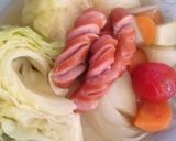 キャベツ一個分！土鍋であったかポトフ♪作り方3写真