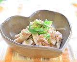 ヘルシーに♫蓮根と牛肉のさっぱり胡麻和え作り方7写真