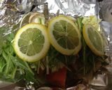 レモンでさっぱりホイル焼き☆お鍋の残りで作り方6写真