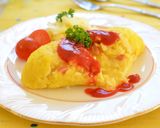 １０分で嬉♡とろ～りチーズのオムライス♫作り方7写真
