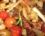 セロリとレバーのエスニック炒め作り方8写真