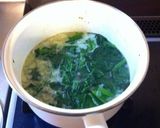 ほうれん草と玉ねぎの豆乳スープ作り方3写真
