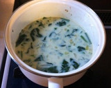 ほうれん草と玉ねぎの豆乳スープ作り方4写真