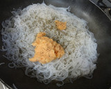 白滝de絹さやと明太子の和風パスタ風作り方4写真