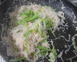 白滝de絹さやと明太子の和風パスタ風作り方5写真