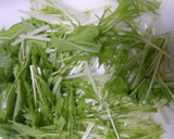目玉焼き・水菜のバター炒め添え作り方3写真