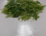 目玉焼き・水菜のバター炒め添え作り方6写真