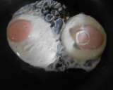 目玉焼き・水菜のバター炒め添え作り方8写真